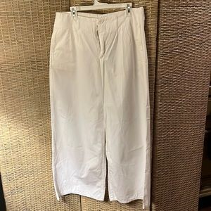 Anthropologie Sitwell size 12 white summer pants. NWT, NWB "Stretch"